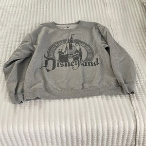 Adult Large Unisex Disneyland Grey Crewneck Sweatshirt